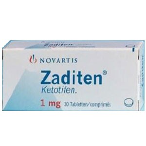 قرص زادیتن 1 میلی گرم اورجینال کتوتیفن