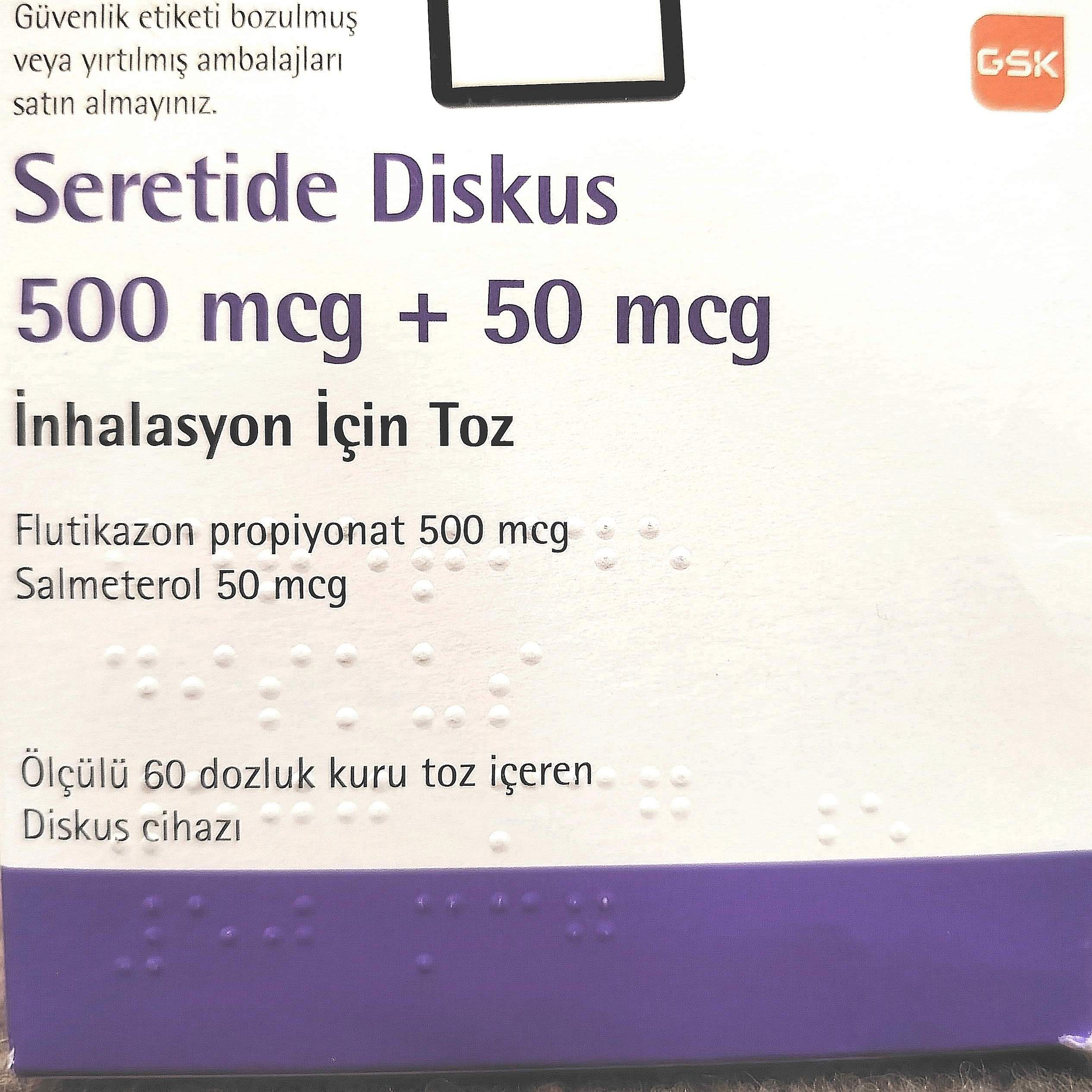 اسپری سروتاید دیسکی 500mcg+50mcg GSK (سالمترول)