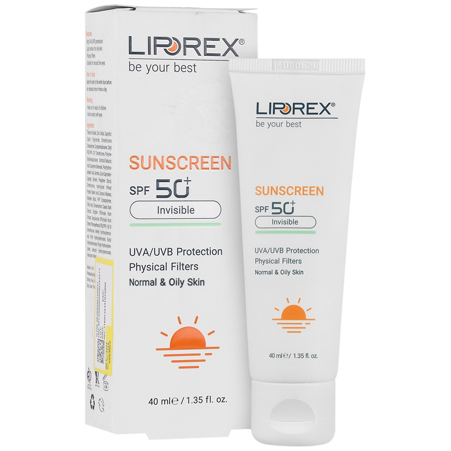 کرم ضد آفتاب  لیپورکس SPF50 پوست نرمال و چرب (بی رنگ)