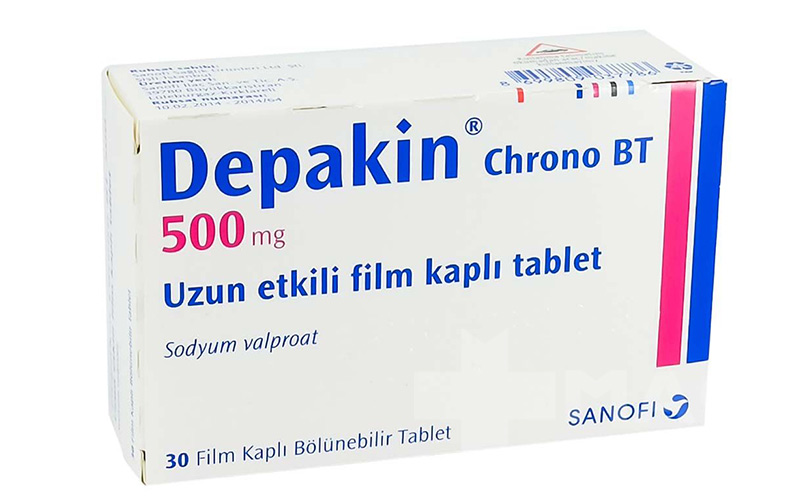 قرص دپاکین کرونو500mg شرکت sanofi 30 عددی